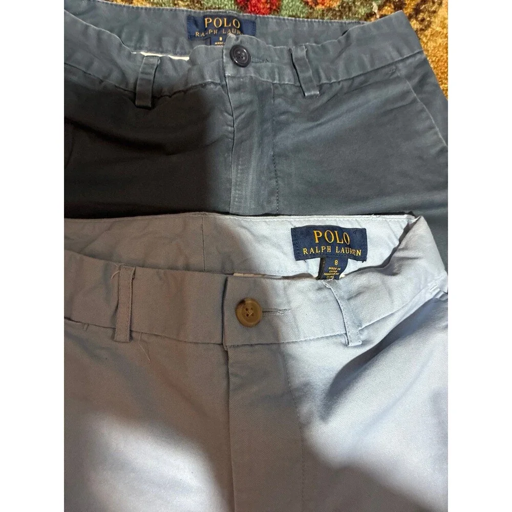 Polo Ralph Lauren Boys Size 8 Shorts Bundle 3pc Lot Great Condition